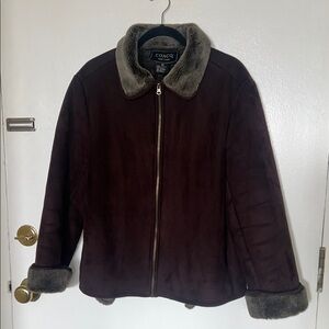 VINTAGE Coaco New York faux suede/fur coat